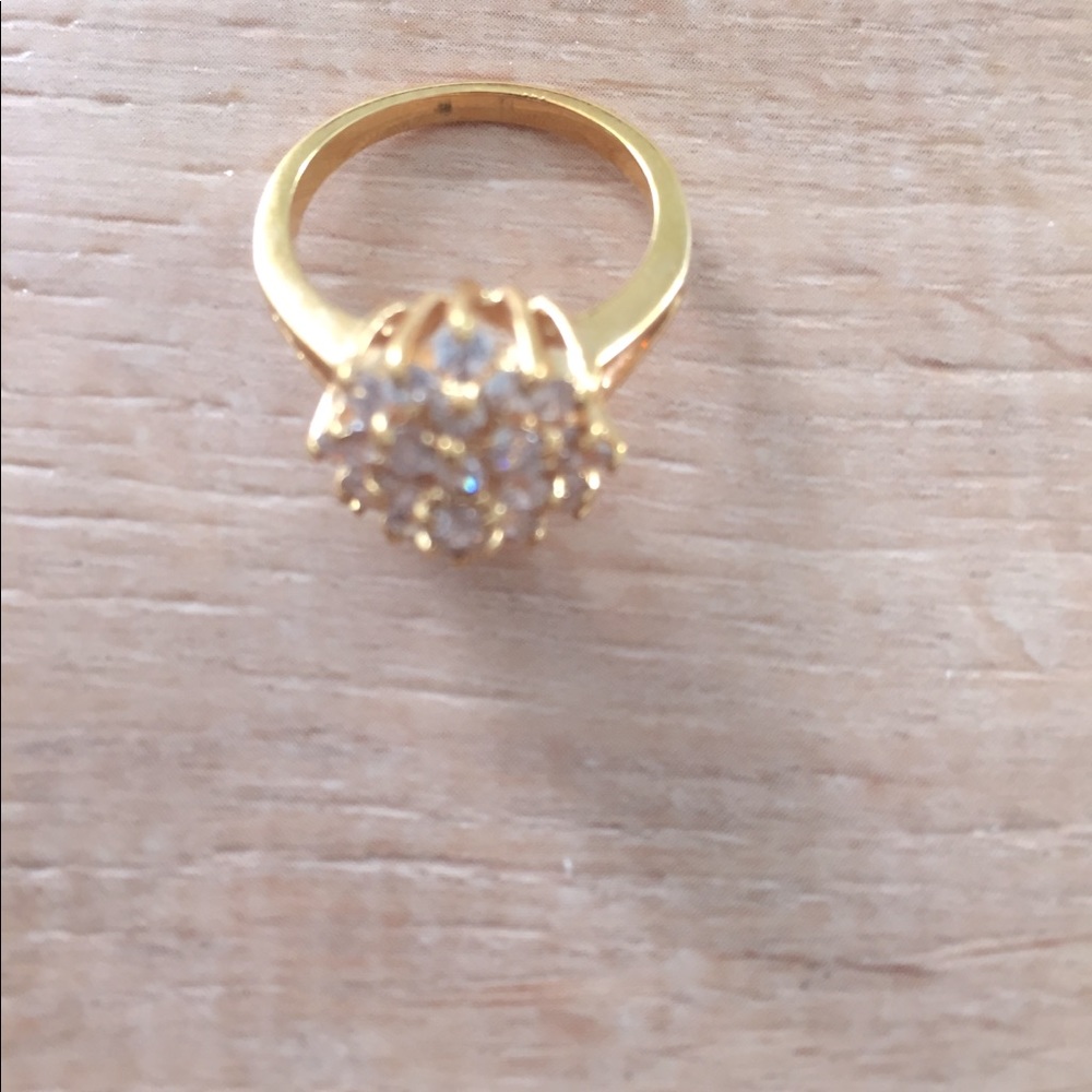 Simulated Diamond Ring multiple stones